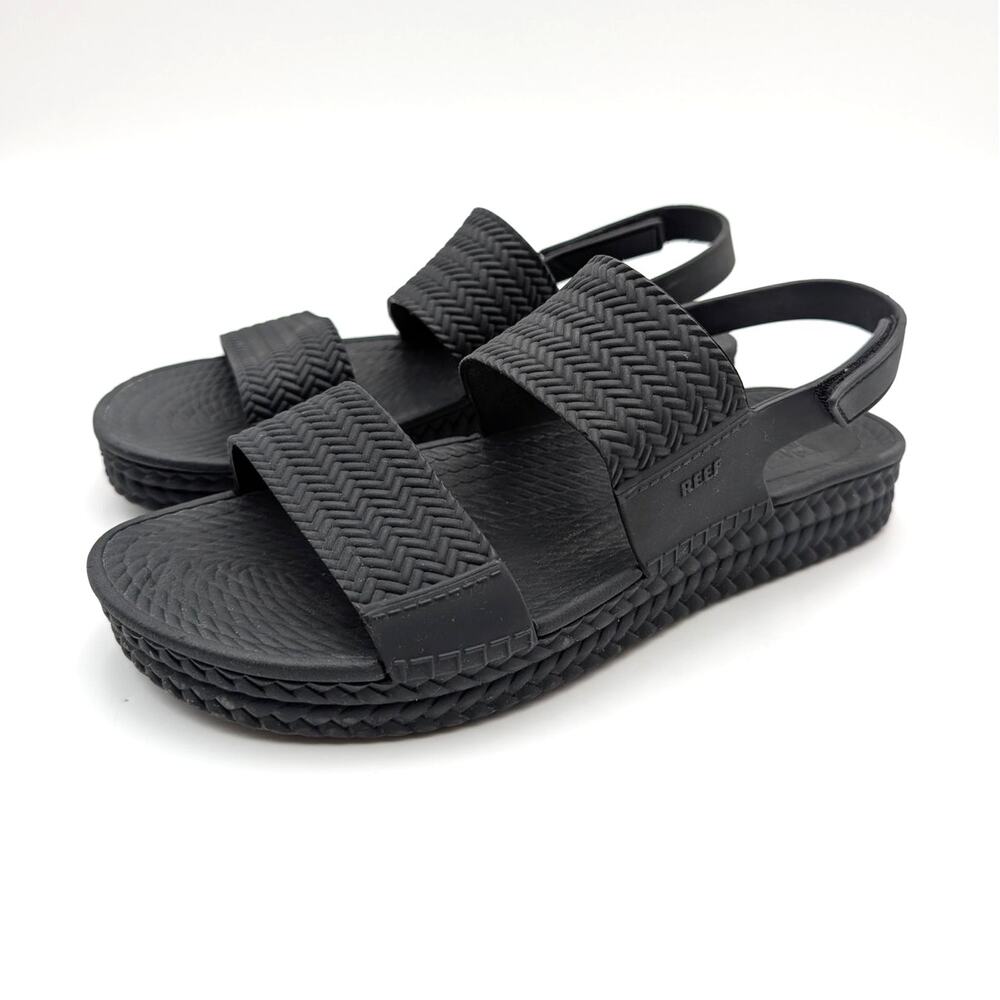 Reef Water Vista Slingback Sandals Open Toe Women's Black Size US7 EU37.5